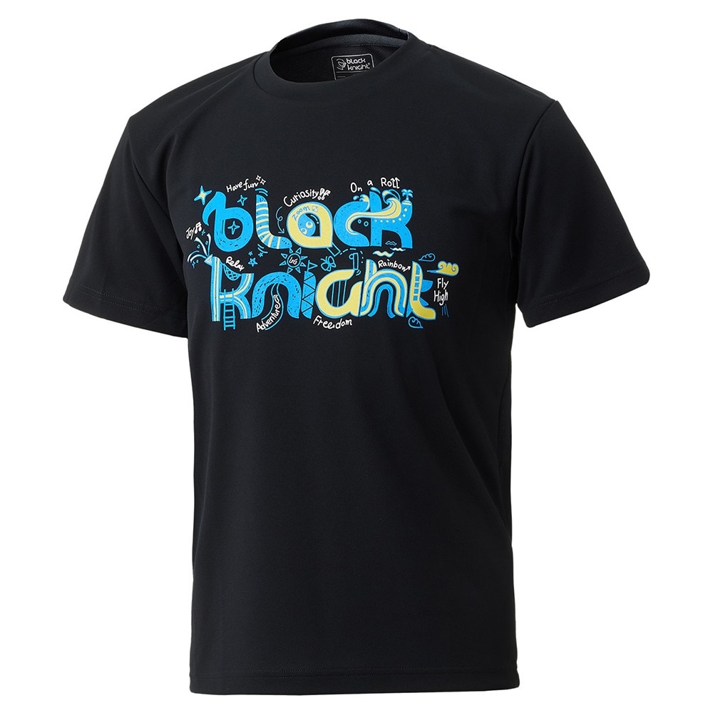 ブラックナイト（blackknight）（メンズ、レディース）バドミントンウェア ドライTシャツ T-4103U-BLA