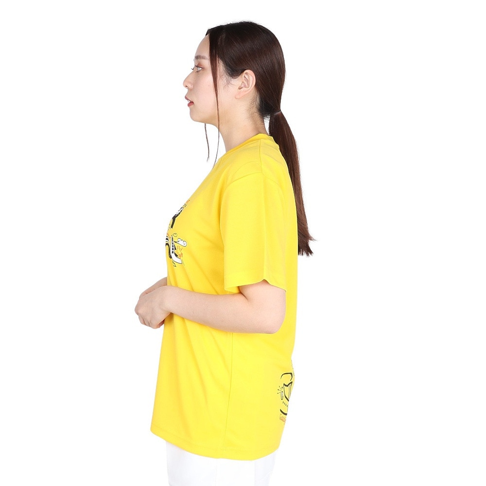 ブラックナイト（blackknight）（メンズ、レディース）バドミントンウェア ドライTシャツ T-4103U-CYEL