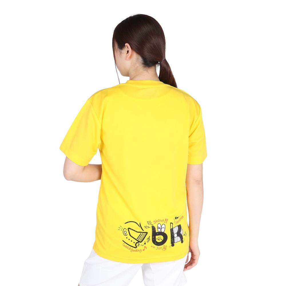 ブラックナイト（blackknight）（メンズ、レディース）バドミントンウェア ドライTシャツ T-4103U-CYEL