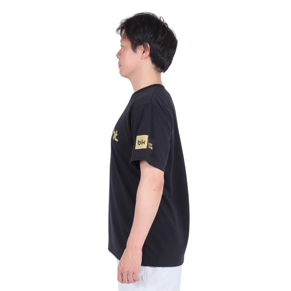 ブラックナイト（blackknight）（メンズ、レディース）バドミントンウェア ドライTシャツ T-4105U-BLA