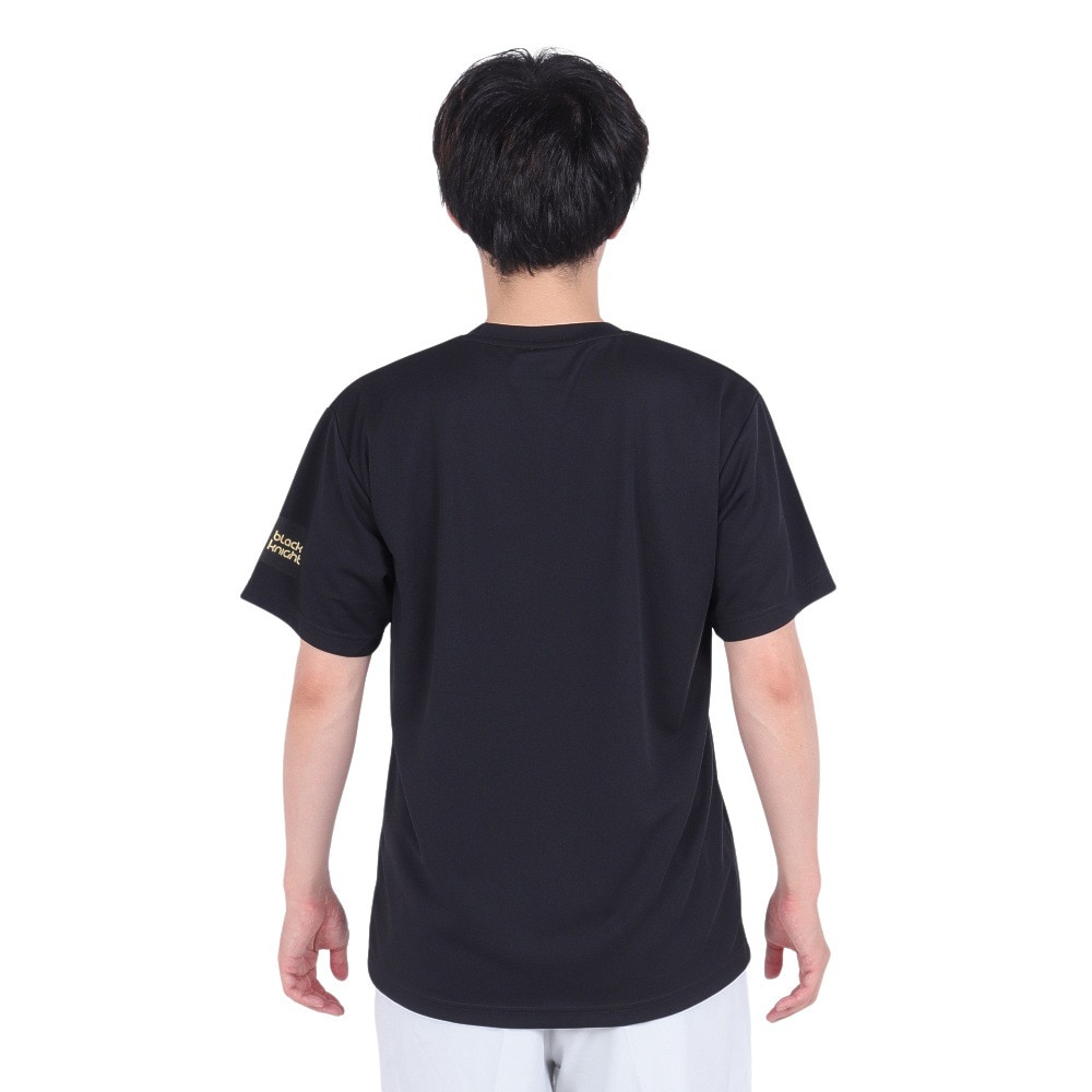 ブラックナイト（blackknight）（メンズ、レディース）バドミントンウェア ドライTシャツ T-4105U-BLA