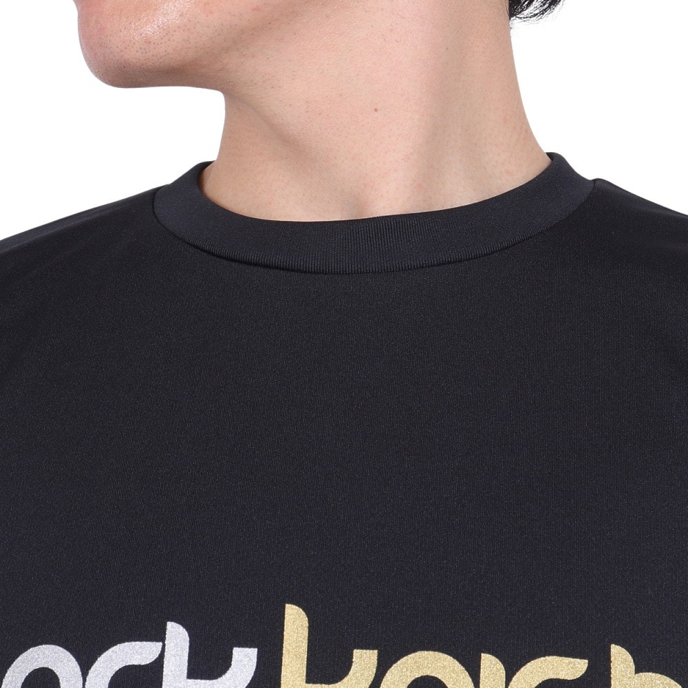 ブラックナイト（blackknight）（メンズ、レディース）バドミントンウェア ドライTシャツ T-4105U-BLA
