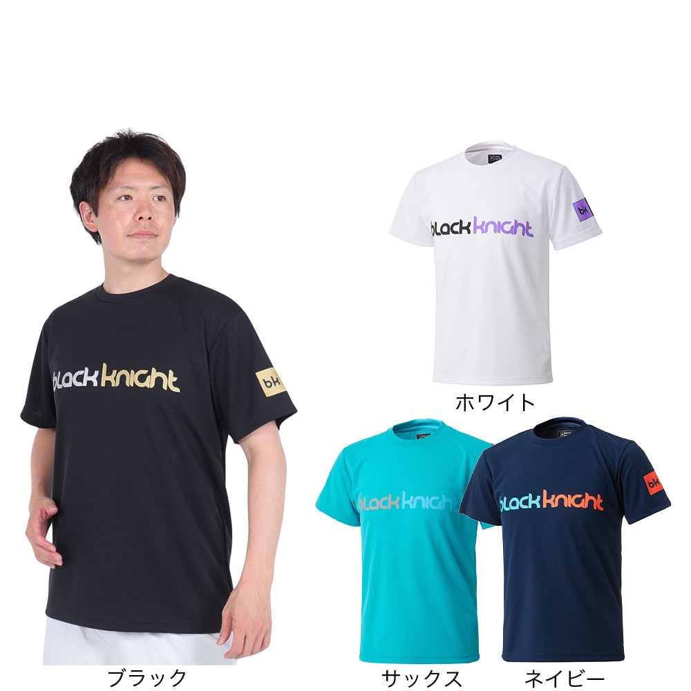 ブラックナイト（blackknight）（メンズ、レディース）バドミントンウェア ドライTシャツ T-4105U-BLA