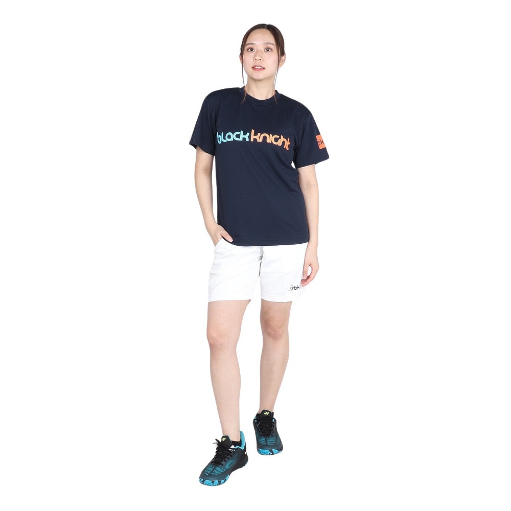 ブラックナイト（blackknight）（メンズ、レディース）バドミントンウェア ドライTシャツ T-4105U-NVY