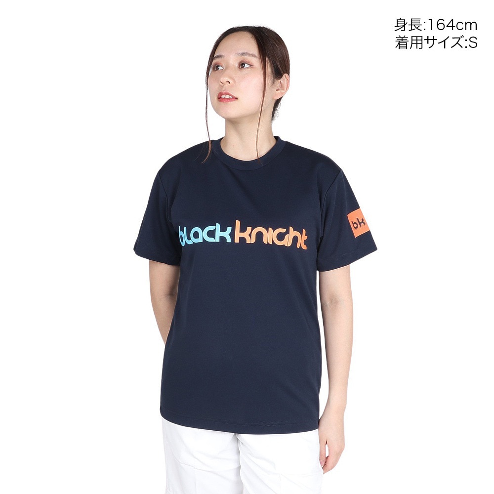 ブラックナイト（blackknight）（メンズ、レディース）バドミントンウェア ドライTシャツ T-4105U-NVY