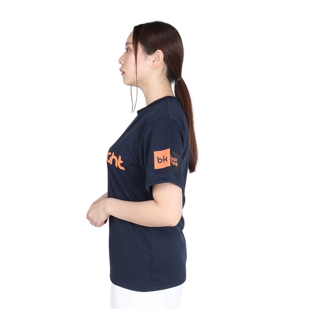 ブラックナイト（blackknight）（メンズ、レディース）バドミントンウェア ドライTシャツ T-4105U-NVY