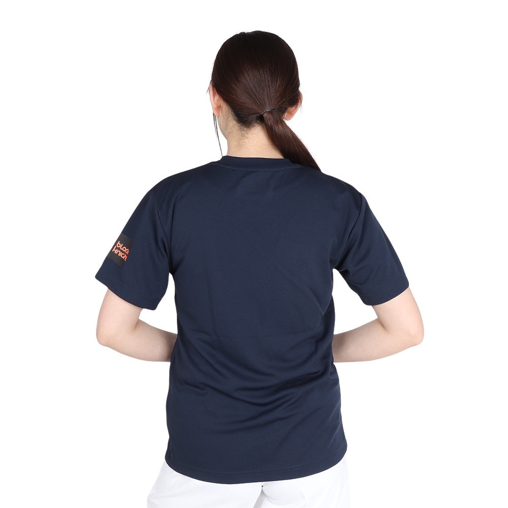 ブラックナイト（blackknight）（メンズ、レディース）バドミントンウェア ドライTシャツ T-4105U-NVY