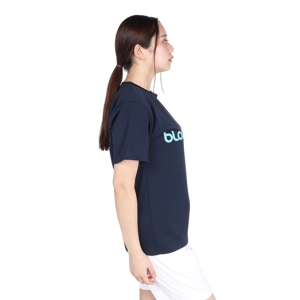 ブラックナイト（blackknight）（メンズ、レディース）バドミントンウェア ドライTシャツ T-4105U-NVY