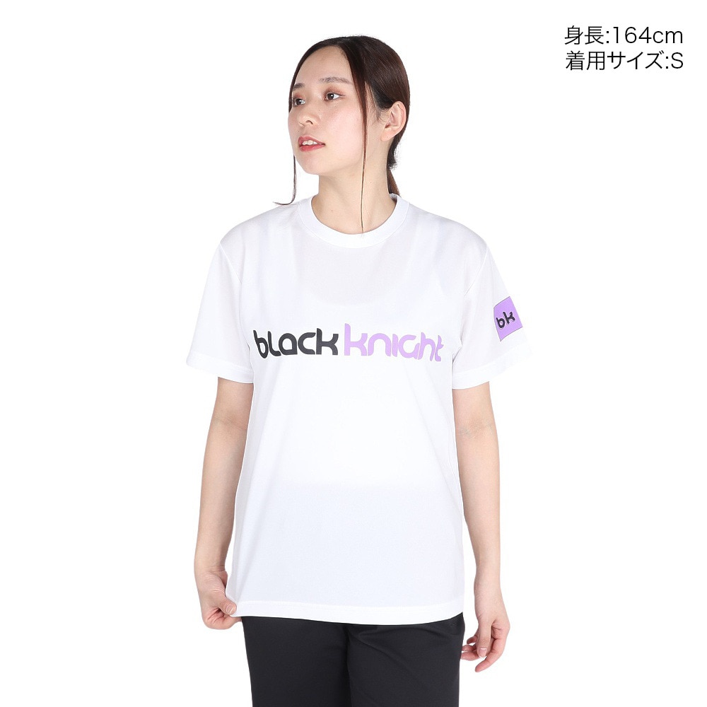 ブラックナイト（blackknight）（メンズ、レディース）バドミントンウェア ドライTシャツ T-4105U-WHT