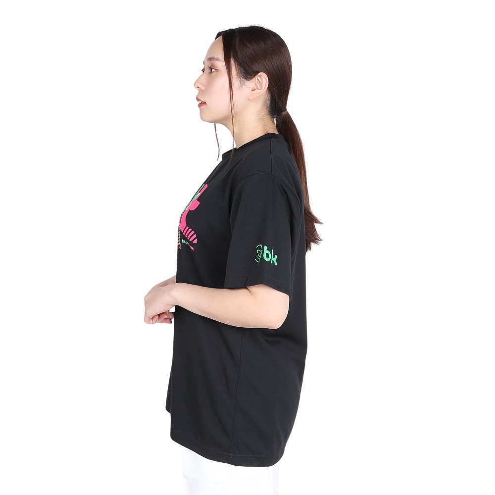 ブラックナイト（blackknight）（メンズ、レディース）バドミントンウェア ドライTシャツ T-4107U-BLA