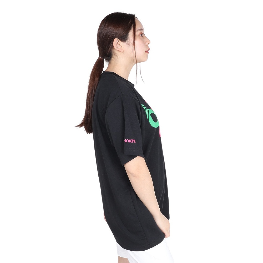 ブラックナイト（blackknight）（メンズ、レディース）バドミントンウェア ドライTシャツ T-4107U-BLA
