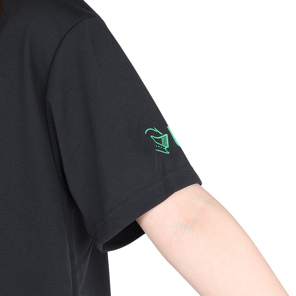 ブラックナイト（blackknight）（メンズ、レディース）バドミントンウェア ドライTシャツ T-4107U-BLA