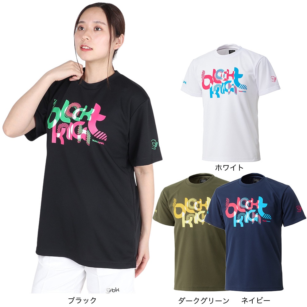 ブラックナイト（blackknight）（メンズ、レディース）バドミントンウェア ドライTシャツ T-4107U-NVY