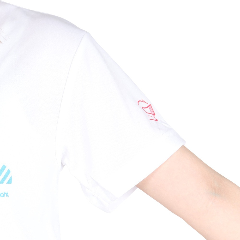 ブラックナイト（blackknight）（メンズ、レディース）バドミントンウェア ドライTシャツ T-4107U-WHT
