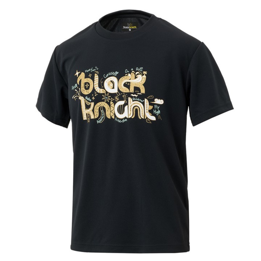ブラックナイト（blackknight）（メンズ、レディース）バドミントンウェア ドライTシャツ T-4103U-BLAGLD