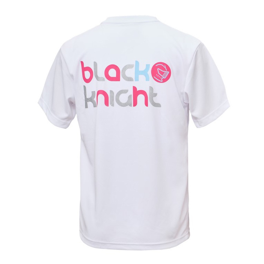 ブラックナイト（blackknight）（メンズ、レディース）バドミントンウェア ドライTシャツ T-5100U-WHT