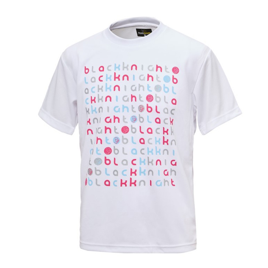 ブラックナイト（blackknight）（メンズ、レディース）バドミントンウェア ドライTシャツ T-5100U-WHT
