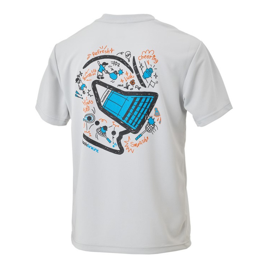 ブラックナイト（blackknight）（メンズ、レディース）バドミントンウェア ドライTシャツ T-5101U-LGRY
