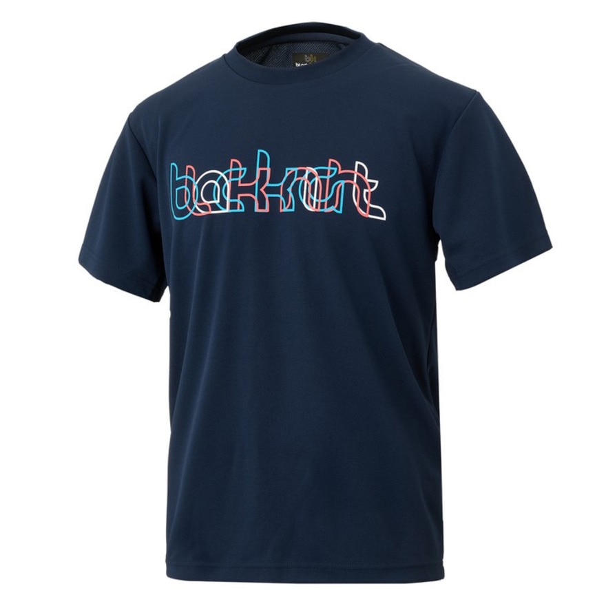 ブラックナイト（blackknight）（メンズ、レディース）バドミントンウェア ドライTシャツ T-5102U-NVY