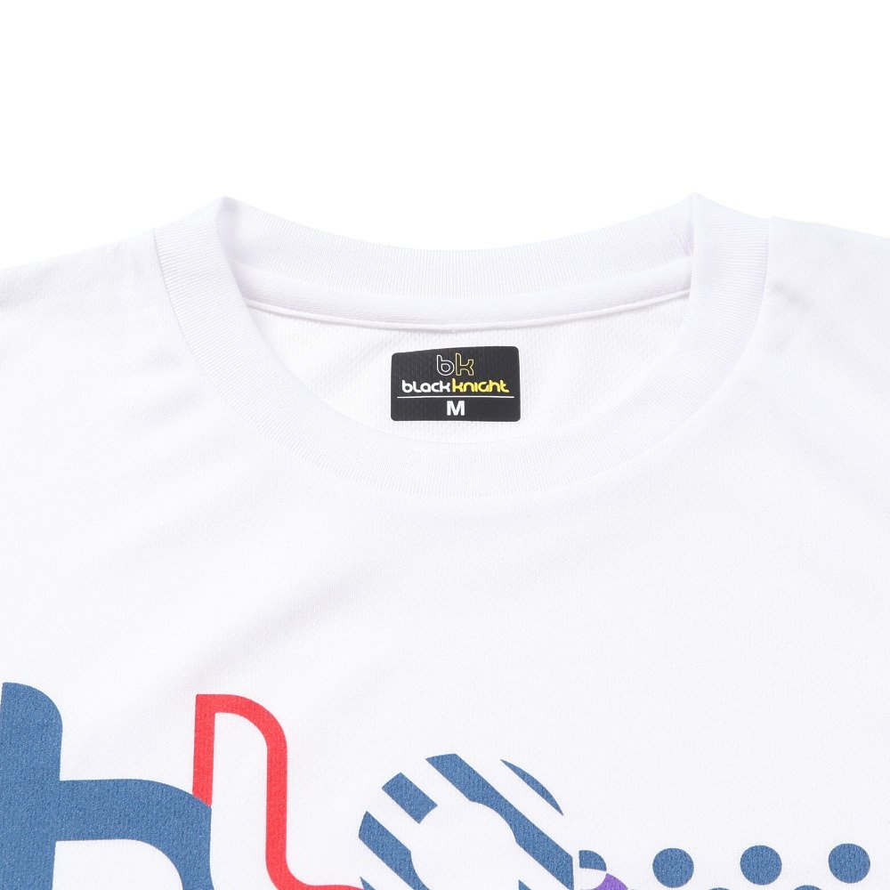 ブラックナイト（blackknight）（メンズ）バドミントンウェア ドライTシャツ T-6108U-WHT