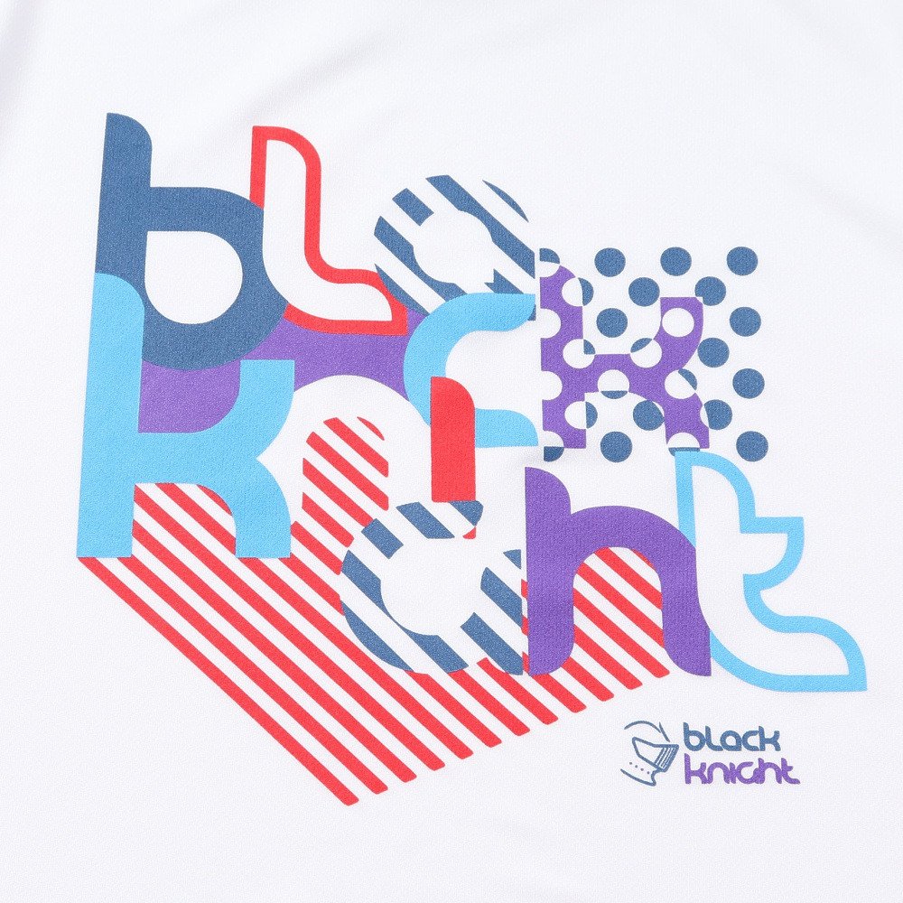 ブラックナイト（blackknight）（メンズ）バドミントンウェア ドライTシャツ T-6108U-WHT