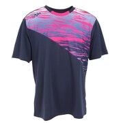 ブラックナイト（blackknight）（メンズ、レディース）バドミントンウェア Tシャツ ゲームウェア T-2512-NVY