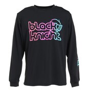ブラックナイト（blackknight）（メンズ、レディース）バドミントンウェア ドライ ロングTシャツ T-2242-BLA