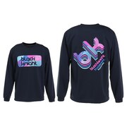 ブラックナイト（blackknight）（メンズ、レディース）バドミントンウェア ドライ ロングTシャツ T-2254-NVY