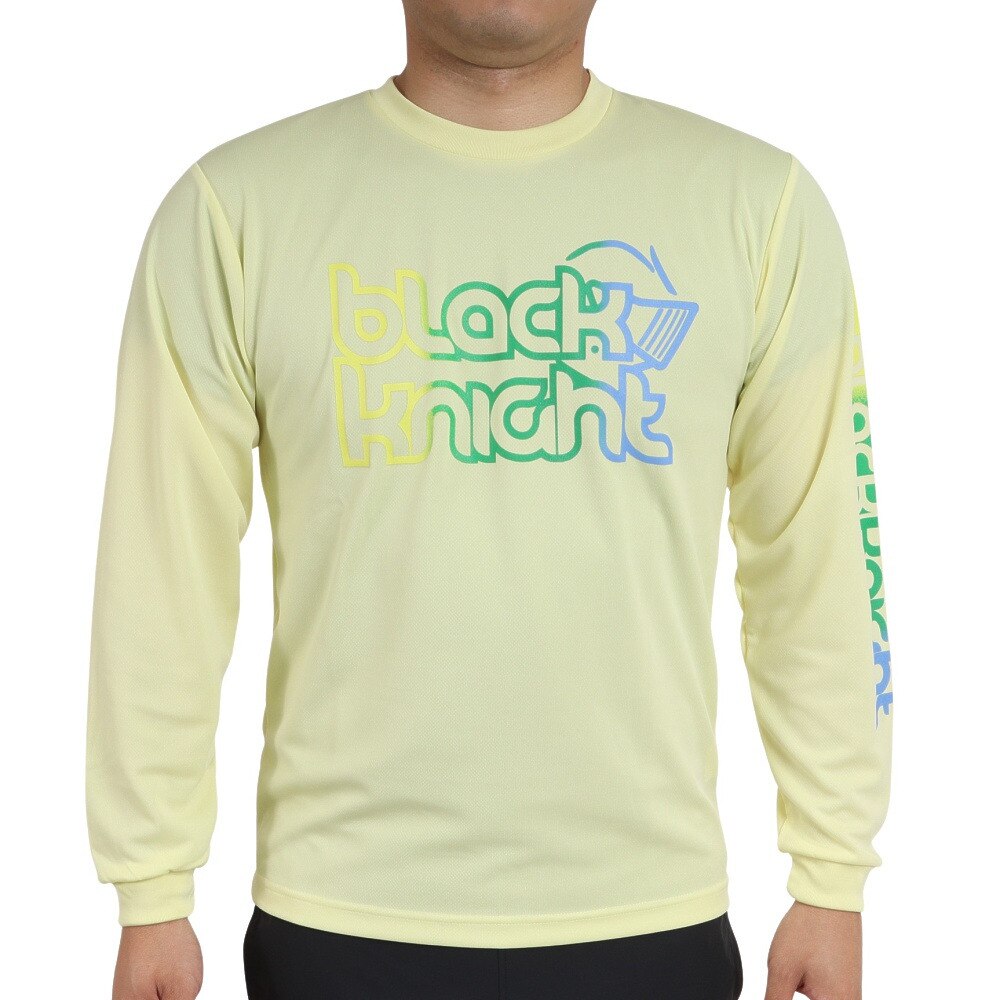 ブラックナイト（blackknight）（メンズ、レディース）バドミントンウェア ドライロングTシャツ T-2242-LYEL★★★
