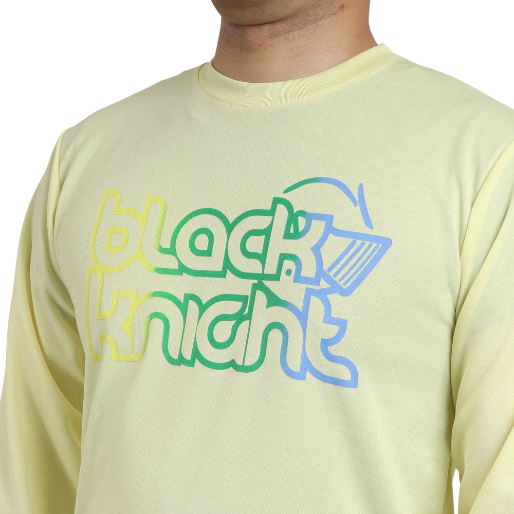 ブラックナイト（blackknight）（メンズ、レディース）バドミントンウェア ドライロングTシャツ T-2242-LYEL