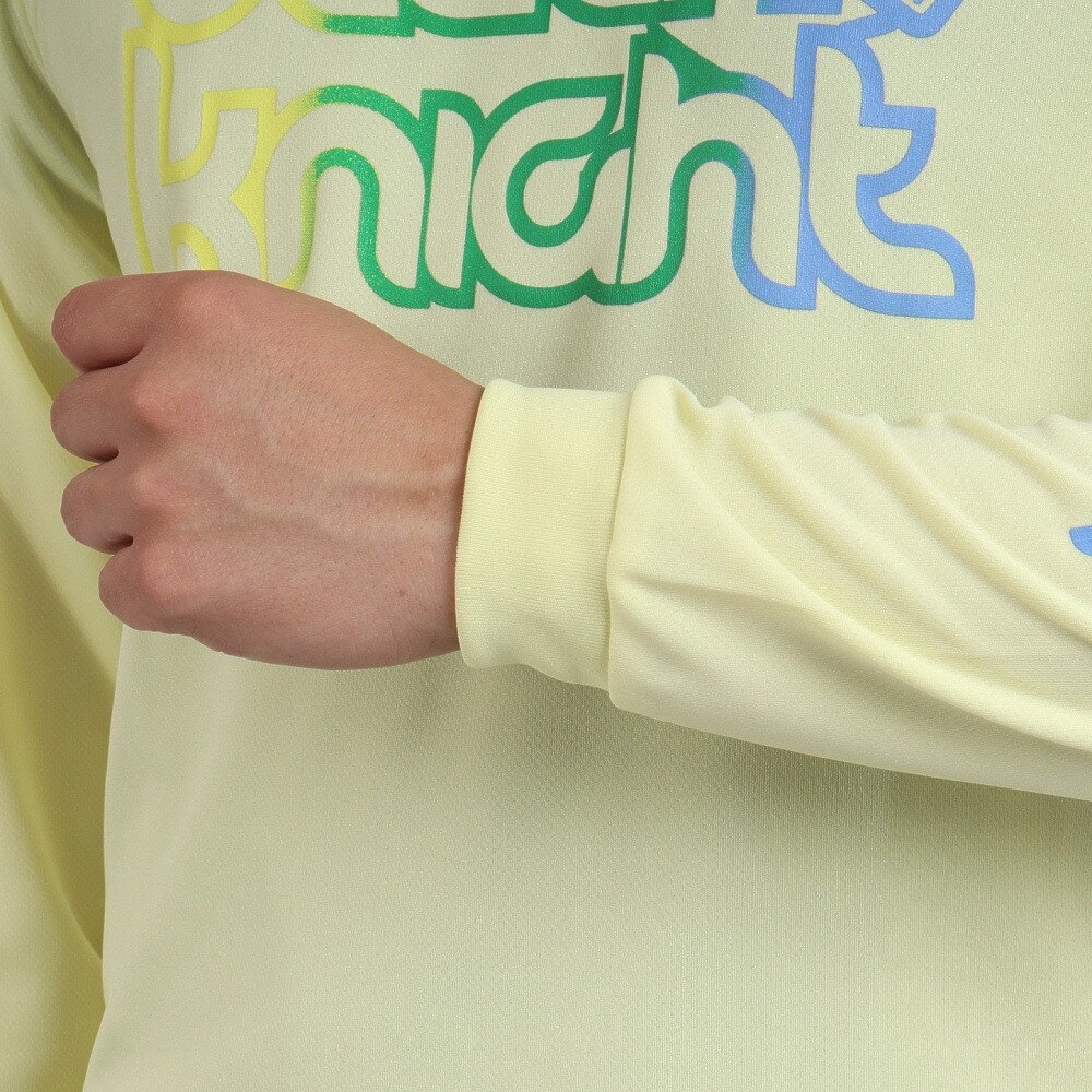 ブラックナイト（blackknight）（メンズ、レディース）バドミントンウェア ドライロングTシャツ T-2242-LYEL★★★
