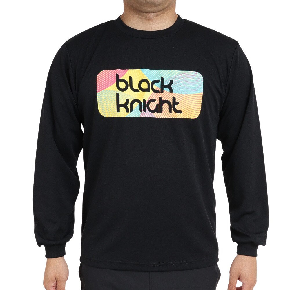 ブラックナイト（blackknight）（メンズ、レディース）バドミントンウェア ドライロングTシャツ T-2254-BLA