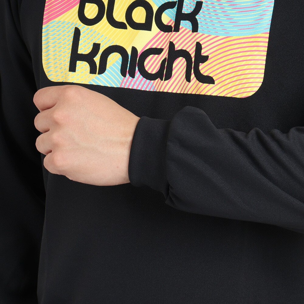 ブラックナイト（blackknight）（メンズ、レディース）バドミントンウェア ドライロングTシャツ T-2254-BLA