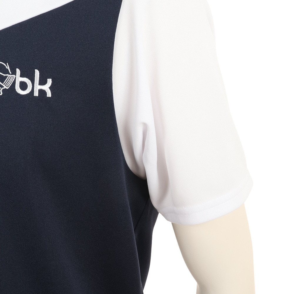 ブラックナイト（blackknight）（メンズ）バドミントンウェア ゲームウエア 半袖Tシャツ T-3510U-NVYWHT