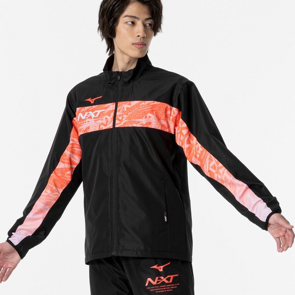 ミズノ（MIZUNO）（メンズ、レディース）バドミントンウェア N-XT ブレスサーモウォーマージャケット 32JEA74009