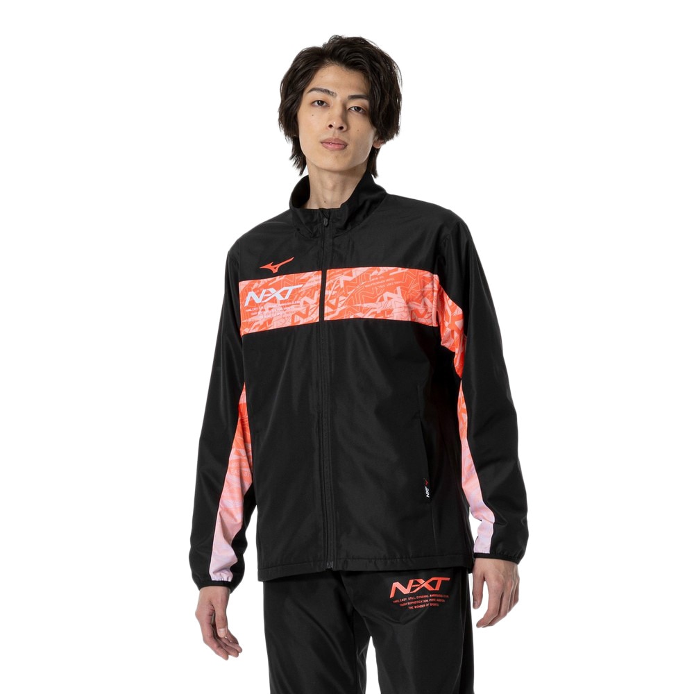 ミズノ（MIZUNO）（メンズ、レディース）バドミントンウェア N-XT ブレスサーモウォーマージャケット 32JEA74009
