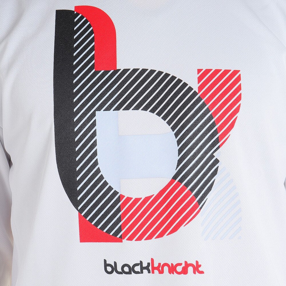 ブラックナイト（blackknight）（メンズ、レディース）バドミントンウェア ドライロングスリーブTシャツ T-3210U-WHT