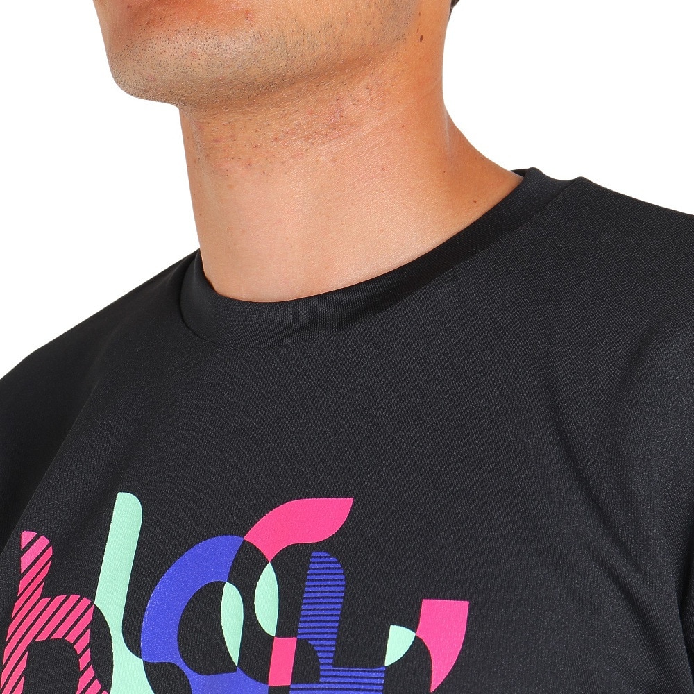 ブラックナイト（blackknight）（メンズ、レディース）バドミントンウェア ドライロングスリーブTシャツ T-3214U-BLA