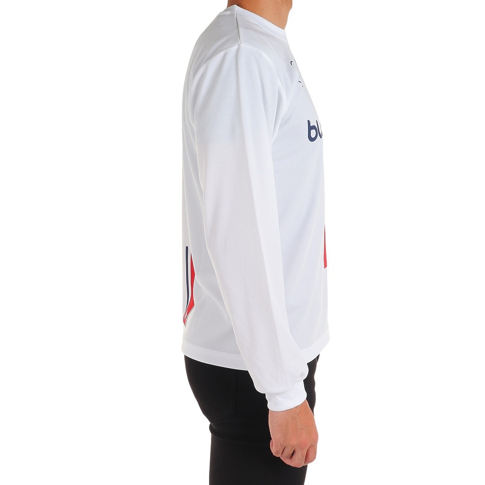 ブラックナイト（blackknight）（メンズ、レディース）バドミントンウェア ドライロングスリーブTシャツ T-3216U-WHT