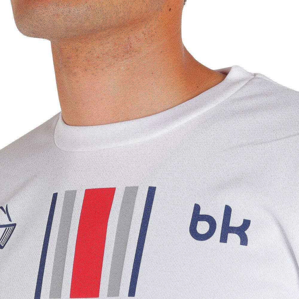 ブラックナイト（blackknight）（メンズ、レディース）バドミントンウェア ドライロングスリーブTシャツ T-3216U-WHT