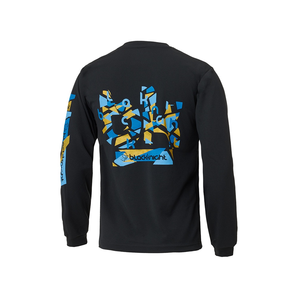 ブラックナイト（blackknight）（メンズ、レディース）バドミントンウェア ドライロングTシャツ ロングスリーブ T-4200U-BLA