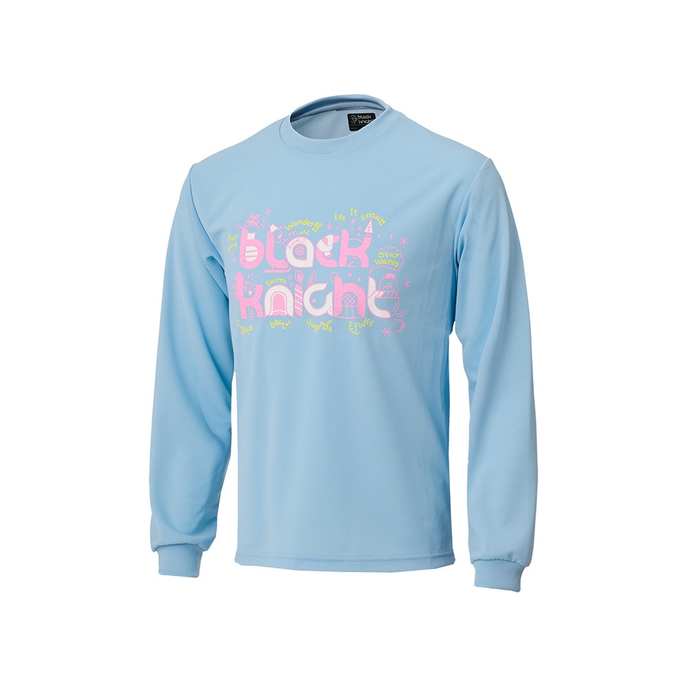 ブラックナイト（blackknight）（メンズ、レディース）バドミントンウェア ドライロングTシャツ ロングスリーブ T-4202U-LBLU