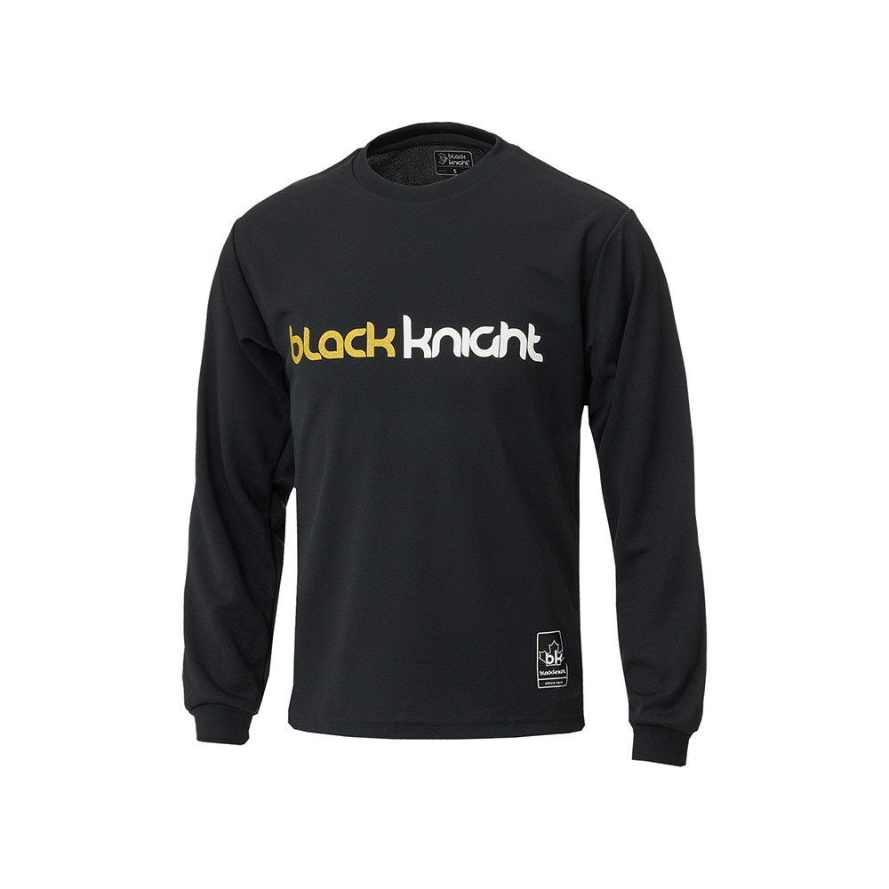 ブラックナイト（blackknight）（メンズ、レディース）バドミントンウェア ドライロングTシャツ ロングスリーブ T-4203U-BLA