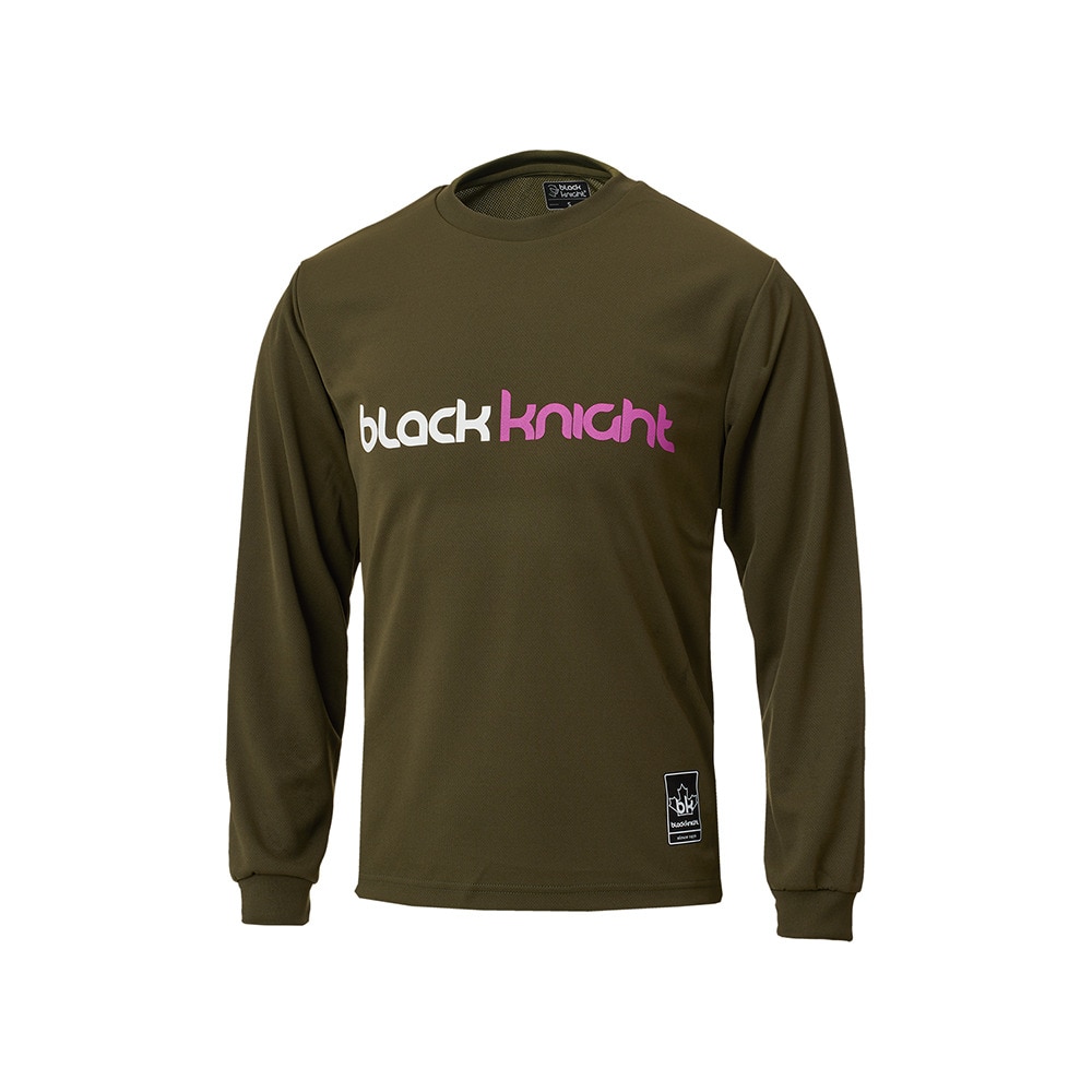 ブラックナイト（blackknight）（メンズ、レディース）バドミントンウェア ドライロングTシャツ ロングスリーブ T-4203U-DGRE
