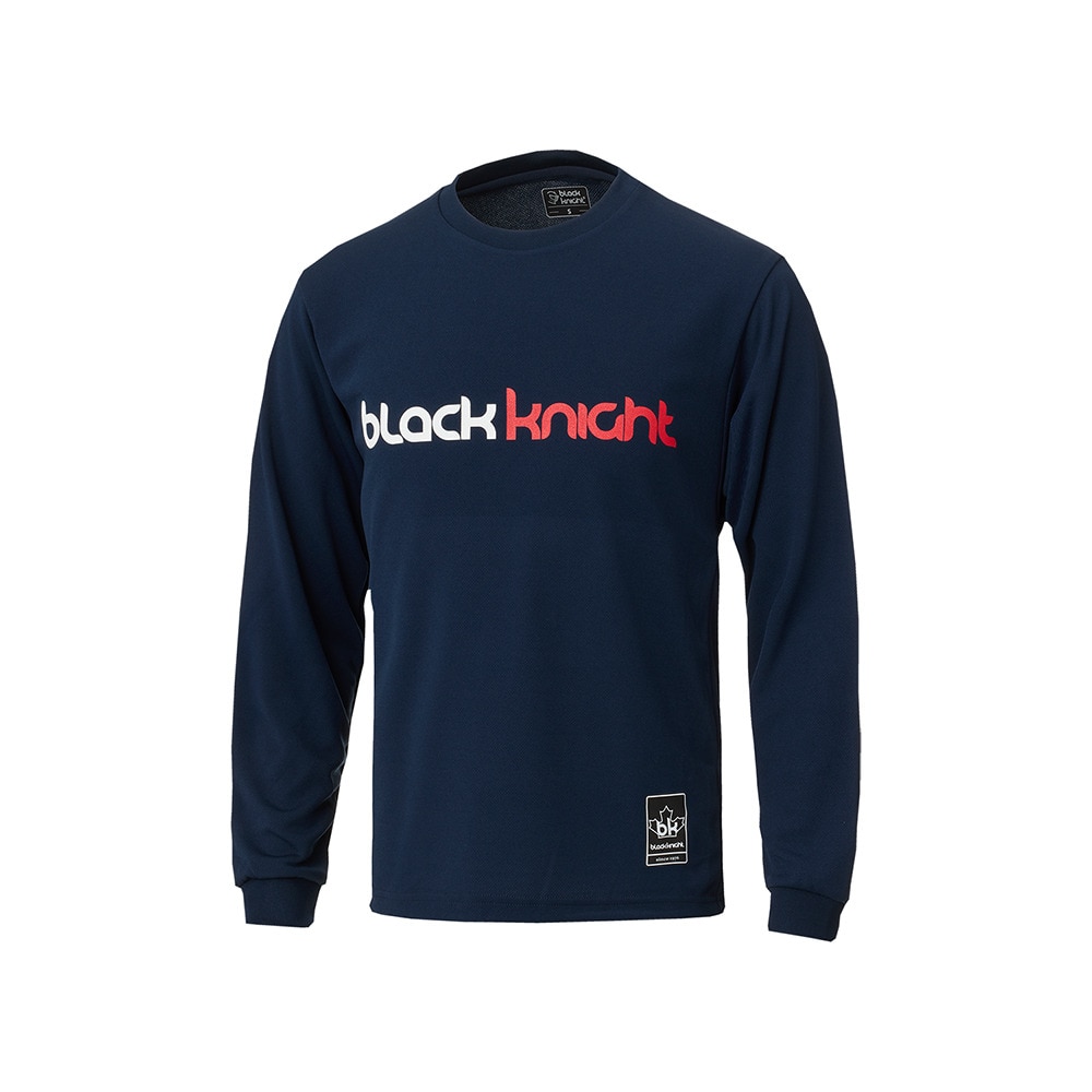 ブラックナイト（blackknight）（メンズ、レディース）バドミントンウェア ドライロングTシャツ ロングスリーブ T-4203U-NVY