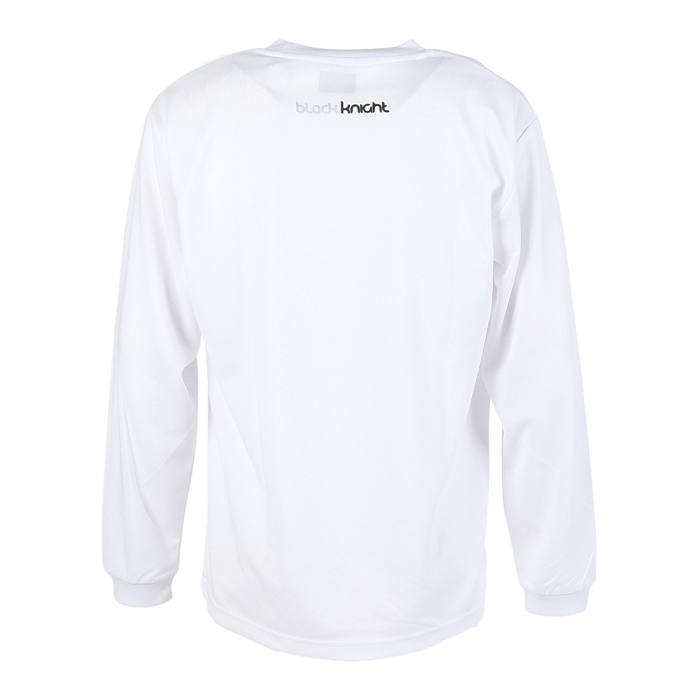ブラックナイト（blackknight）（メンズ）バドミントンウェア ロングTシャツ T-4203U-WHT