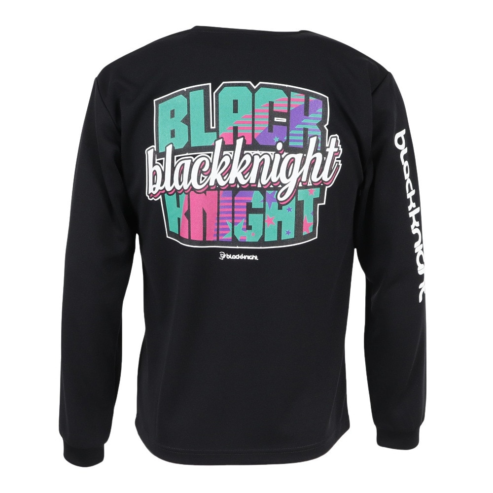 ブラックナイト（blackknight）（メンズ）バドミントンウェア ドライ ロングTシャツ T-5201U-BLA
