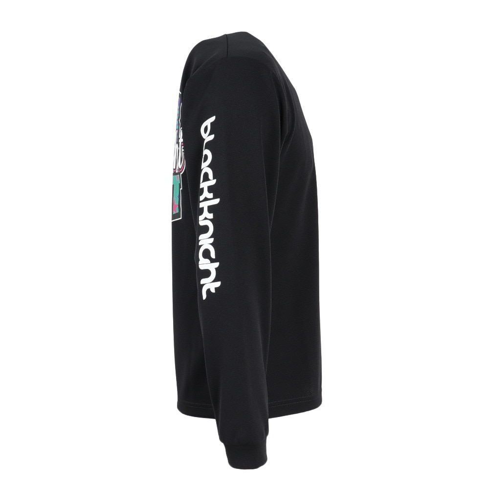 ブラックナイト（blackknight）（メンズ）バドミントンウェア ドライ ロングTシャツ T-5201U-BLA