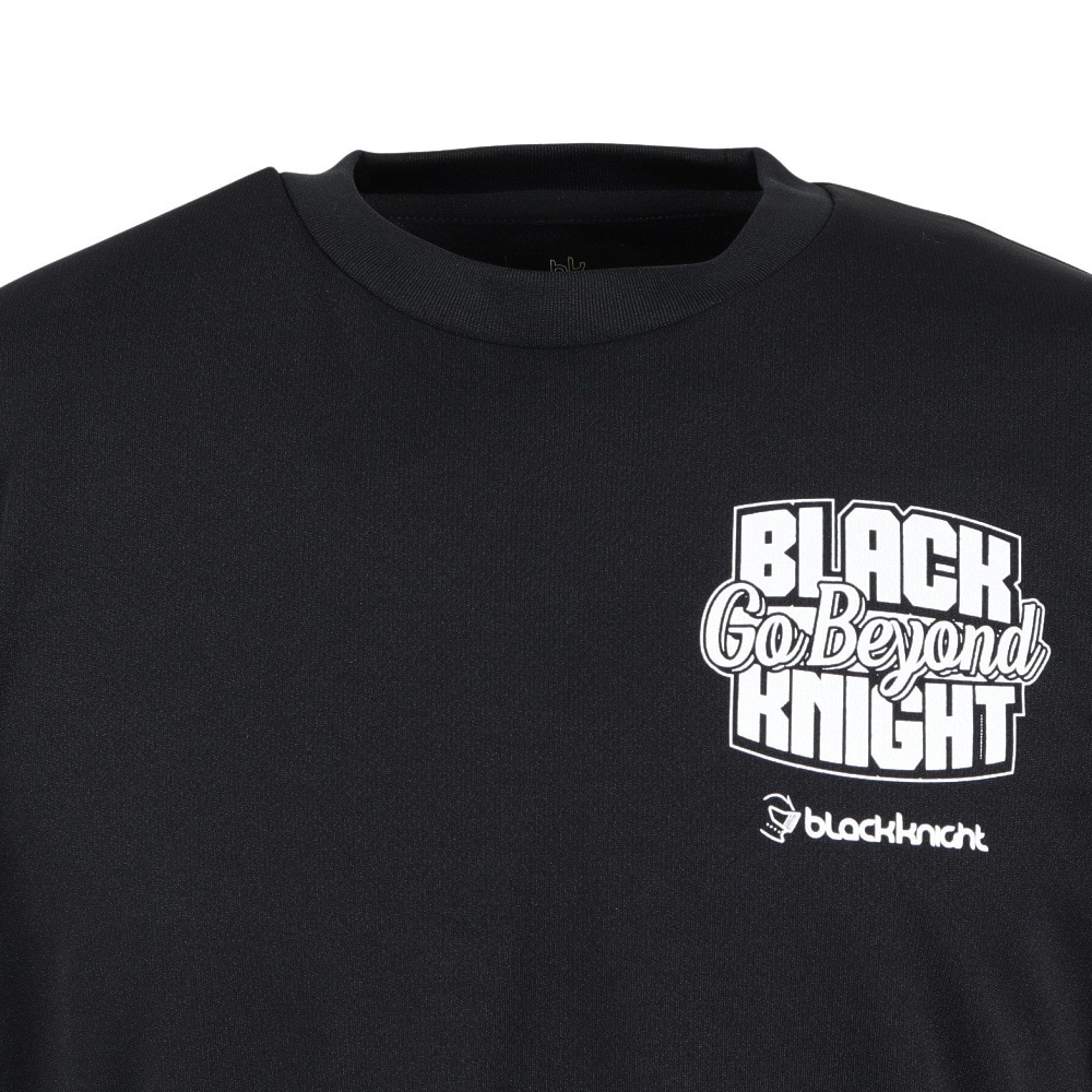 ブラックナイト（blackknight）（メンズ）バドミントンウェア ドライ ロングTシャツ T-5201U-BLA