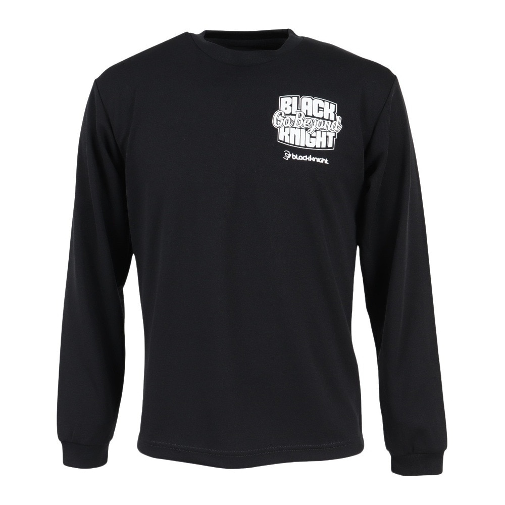 ブラックナイト（blackknight）（メンズ）バドミントンウェア ドライ ロングTシャツ T-5201U-BLA